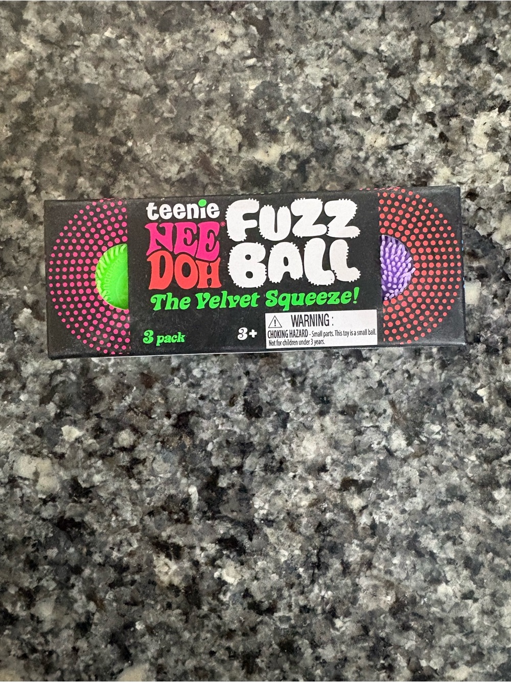 Teenie NeeDoh Fuzz Ball 3-Pack
